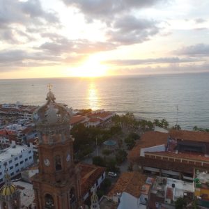 Atardecer Malecón Puerto Vallarta