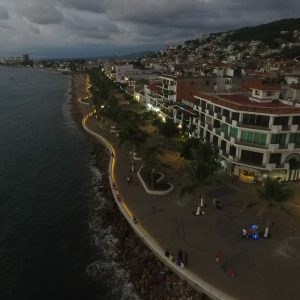 Vista aérea Malecón Puerto Vallarta