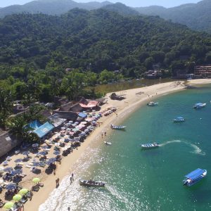 Vista playa Yelapa Cabo Corrientes Jalisco